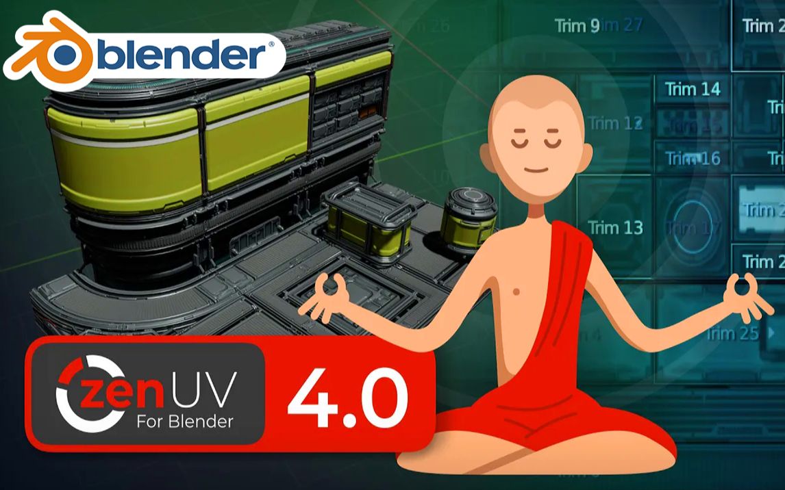 智能UV!blender插件 Zen UV 4.0.16 快速智能展UV拆分优化工具教程ZenUV哔哩哔哩bilibili