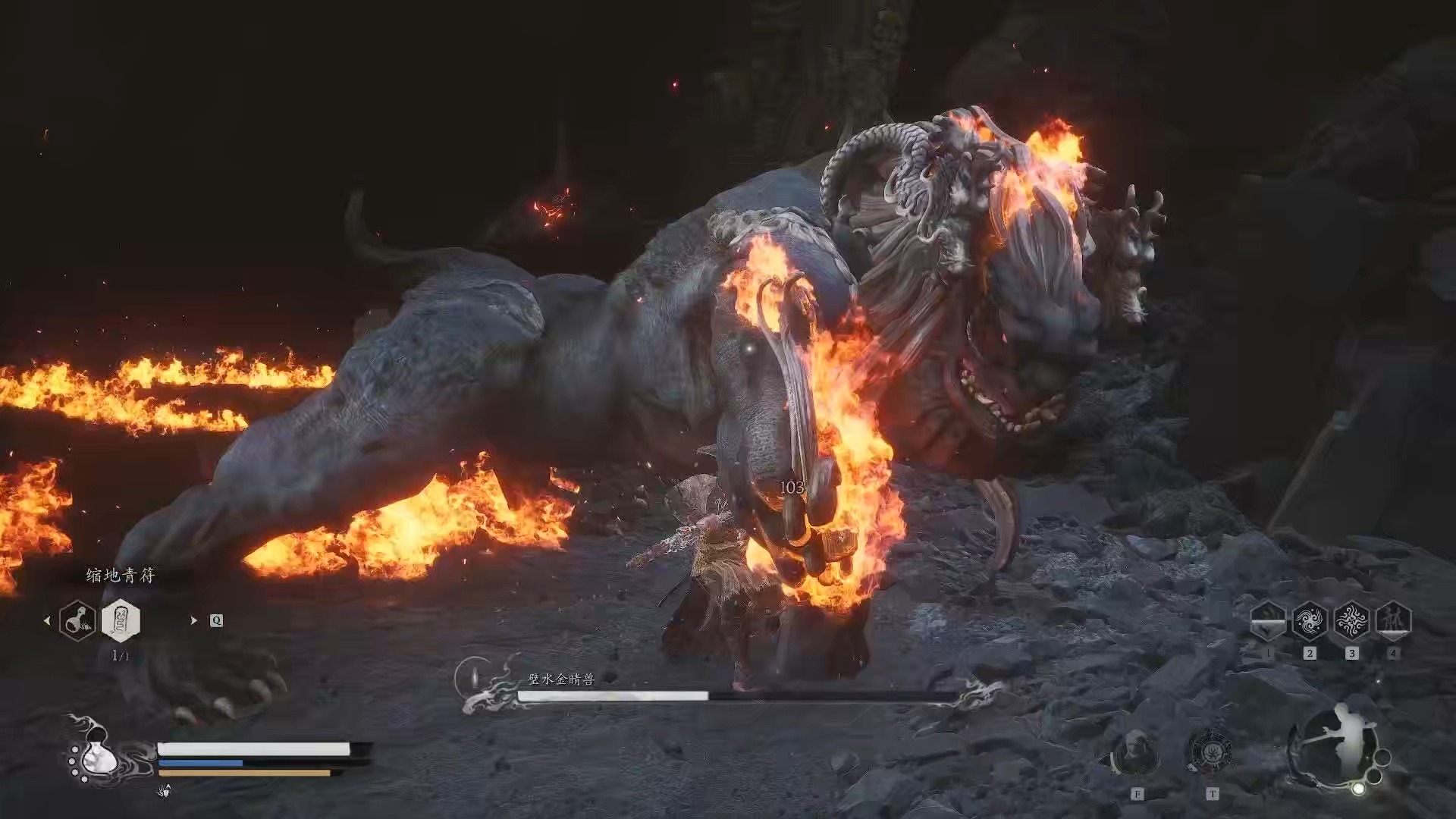 【黑神话悟空一周目boss击杀】5-18璧水金睛兽