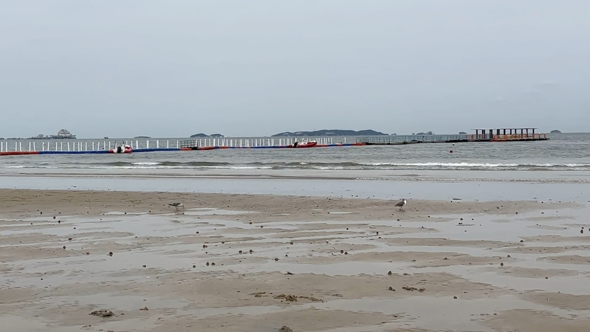 秋末冬初烟台的黄海