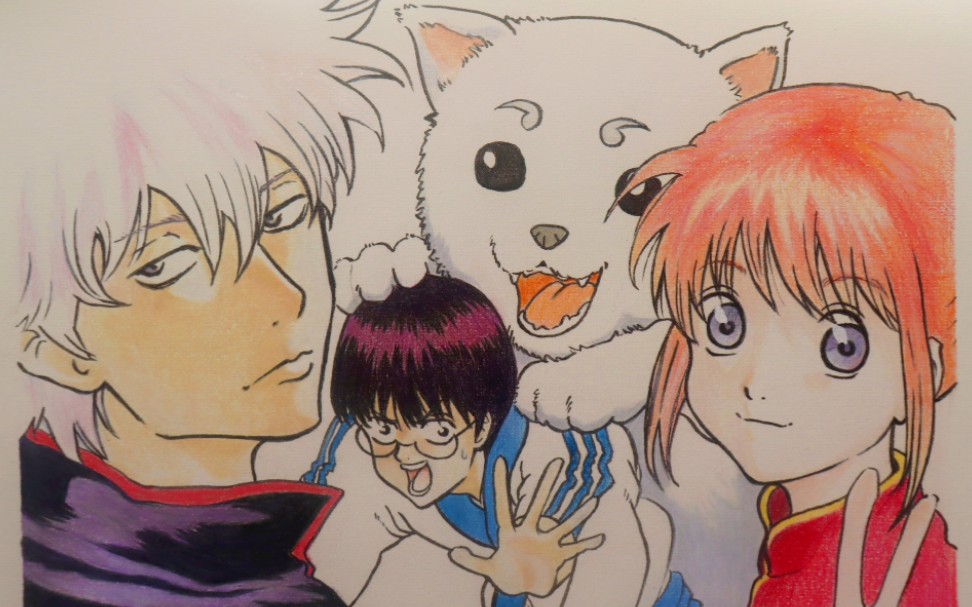 [彩铅手绘]来一个万事屋三人组吧