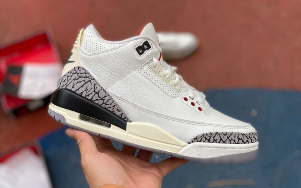 jordan 3 aj3白水泥 爆裂纹