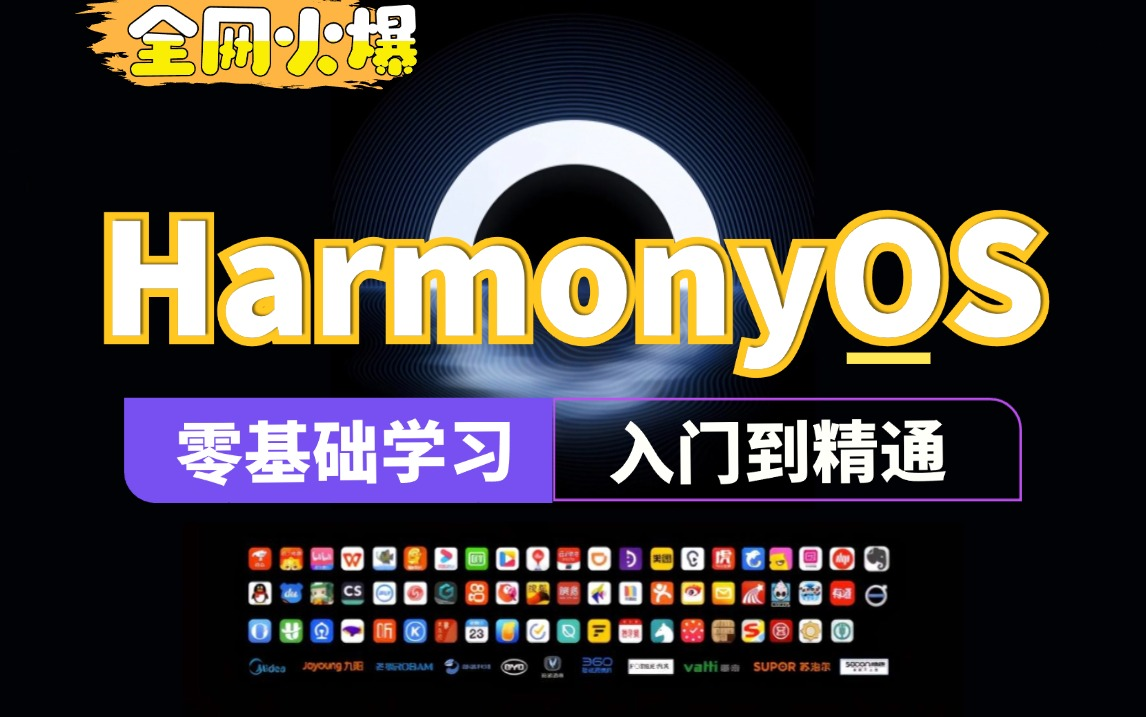 【2024全网首推】HarmonyOS开发,从入门到精通,鸿蒙高级认证开发教学(文档+源码+手记),完整教程,手把手教学开发!鸿蒙APP开发华为系统哔...