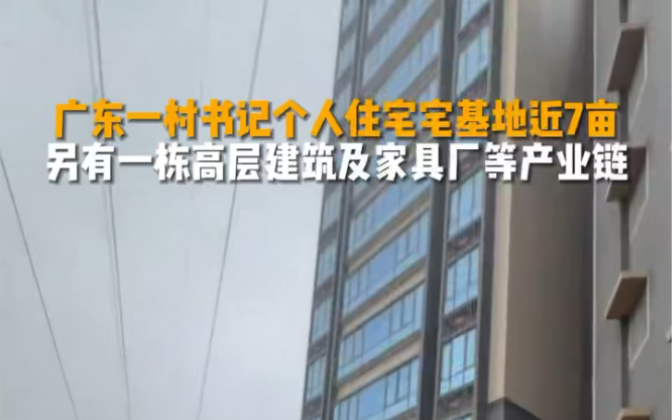 2月29日#广东揭阳 一村书记个人住宅宅基地近7亩,另有一栋高层建筑及家具厂等产业链.哔哩哔哩bilibili