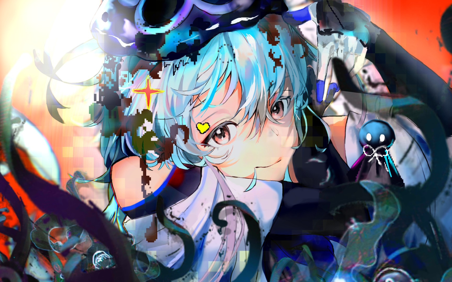 【绘画过程-明日方舟】我越来越看不清你了…水月