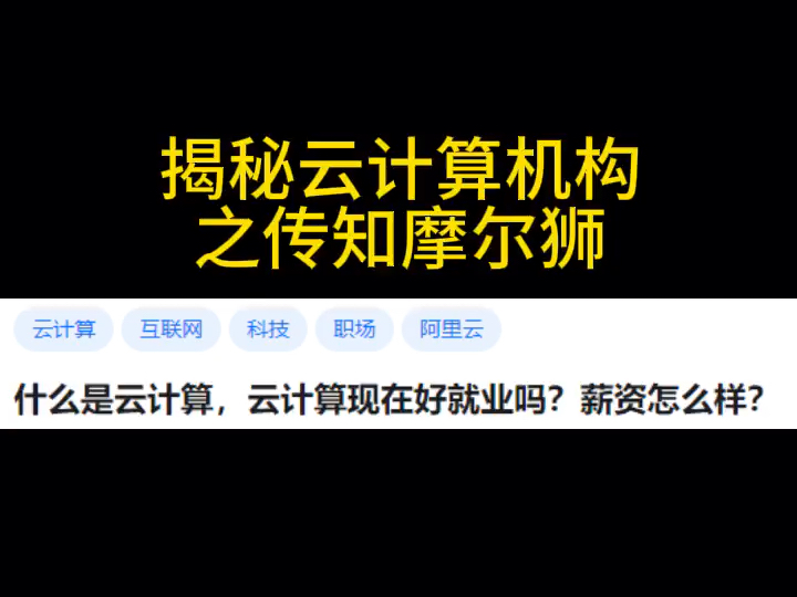 传知摩尔狮云计算培训怎么样呢?就业率高是真的吗?哔哩哔哩bilibili