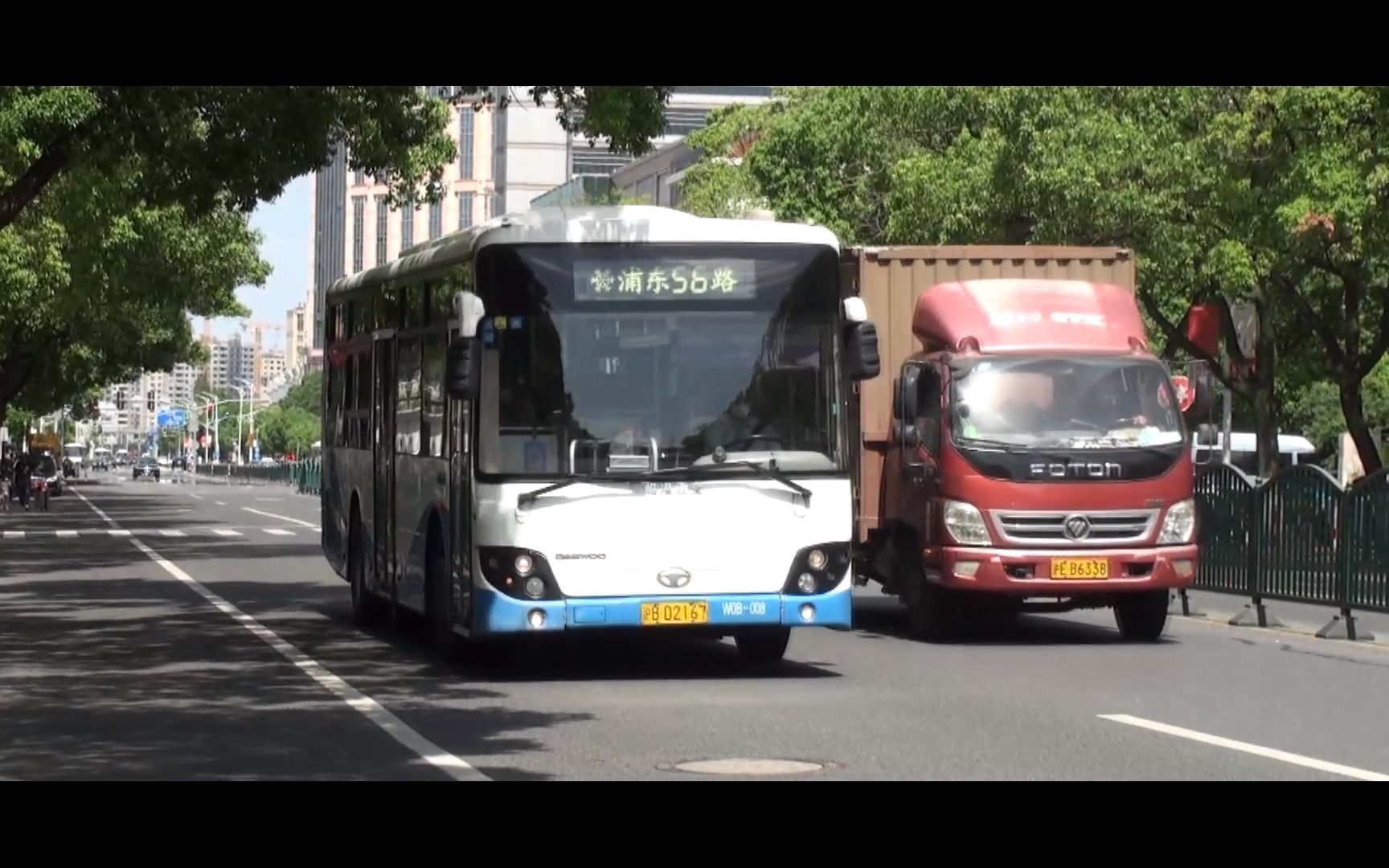 上海公交 临港公交 浦东56路 w0b-008