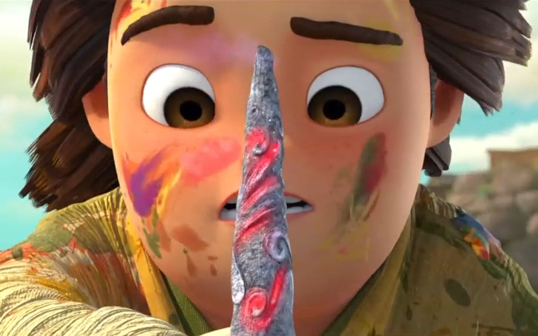 国产动画神笔马良男孩得到一支神笔为村民画了一棵摇钱树