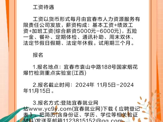 宜春市人力资源服务有限责任公司招聘公告哔哩哔哩bilibili