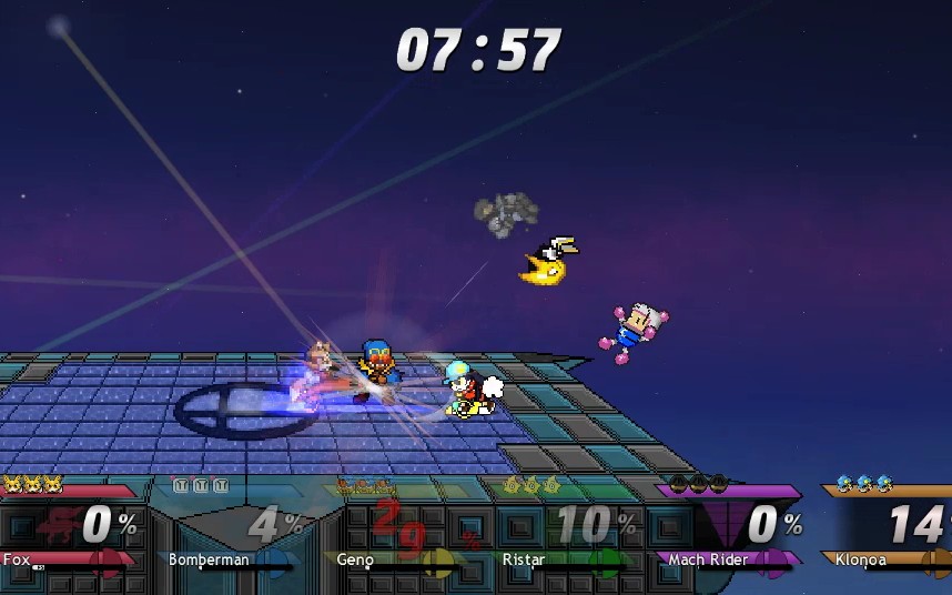 [图]【SSBC】福克斯VS炸弹人VS Geno VS Ristar VS Mach Rider VS Klonoa