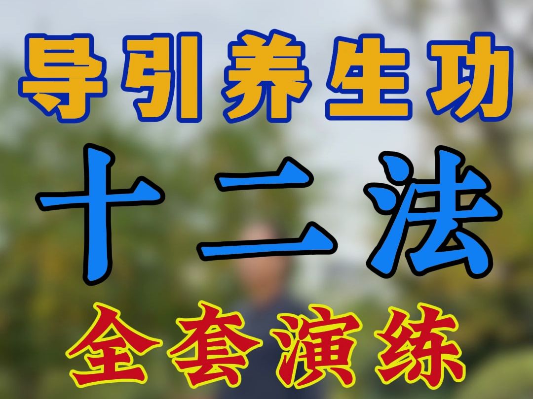 导引养生功十二法正面全套演练