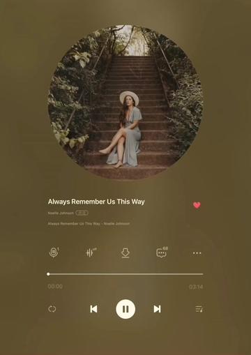 [图]今日推荐 歌名：Always Remember Us This Way 专辑：无 歌手：Noelle Johnson 『坚持分享美好的第110天』