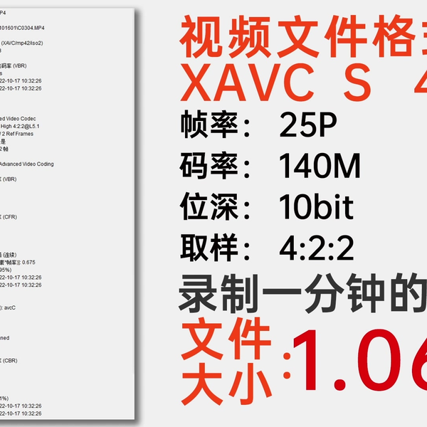 一图看清：XAVC S-I HD| XAVC S-I 4K|XAVC S HD|XAVC S 4K|编码下拍摄 