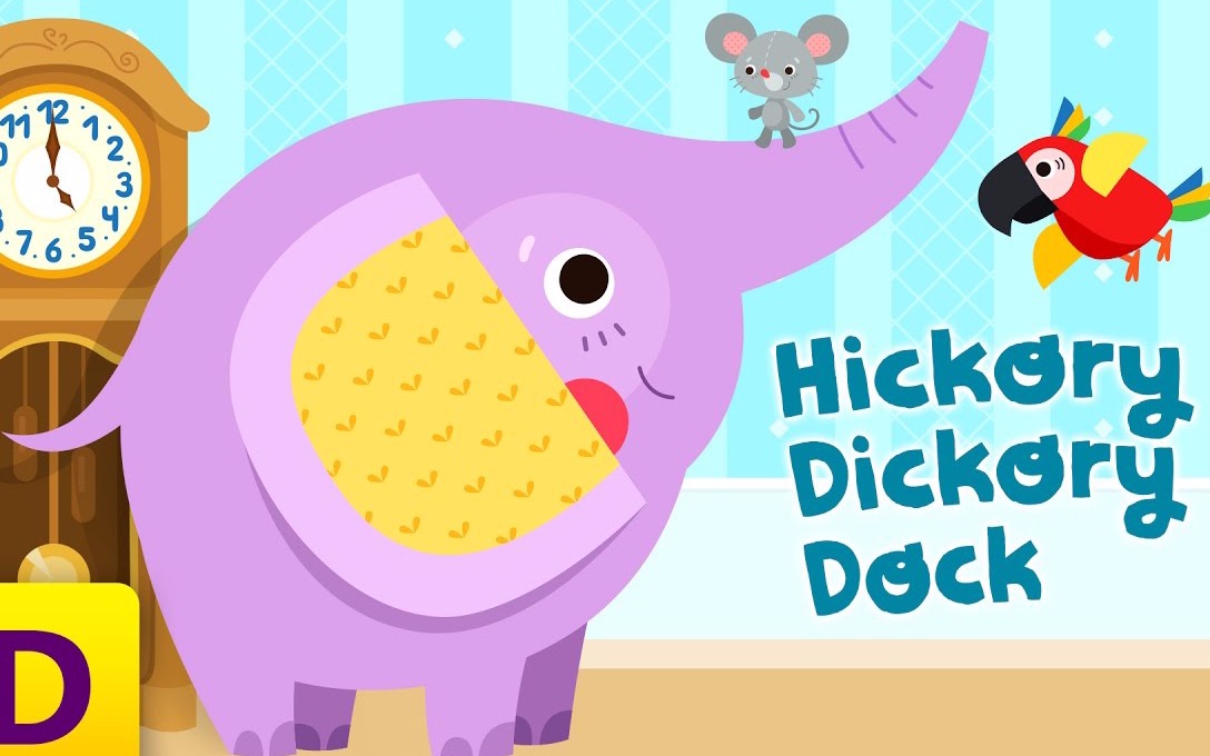 Hickory Dickory Dock  Children's Song with Lyrics  Animated Cartoon | Kids Aca哔哩哔哩bilibili