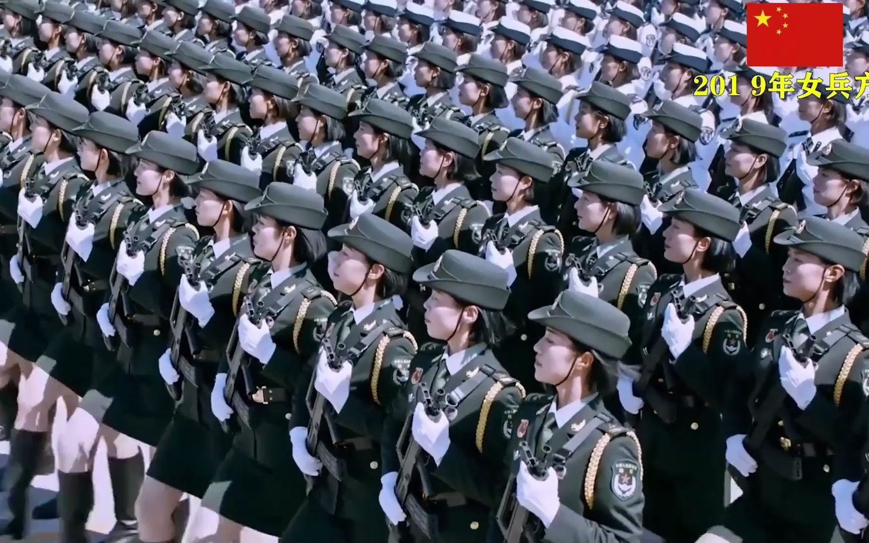 日本自卫队女兵与中国女兵的气势对比,中国女兵英姿飒爽气势震撼_哔哩哔哩_bilibili