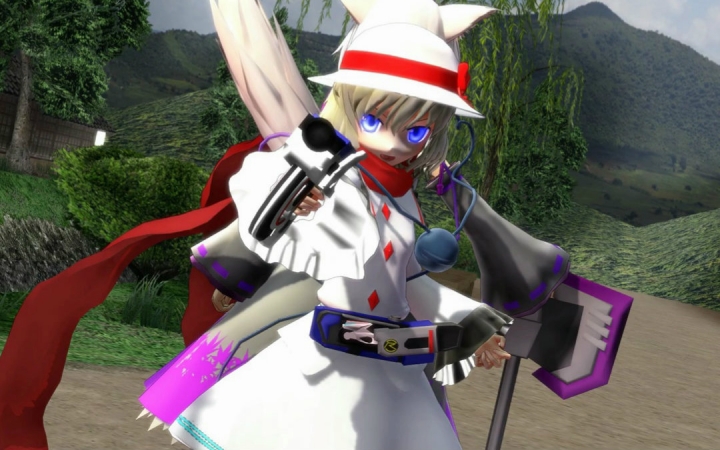【东方mmd】小兔姬和伙伴用drive system变身【假面骑士drive】_哔哩