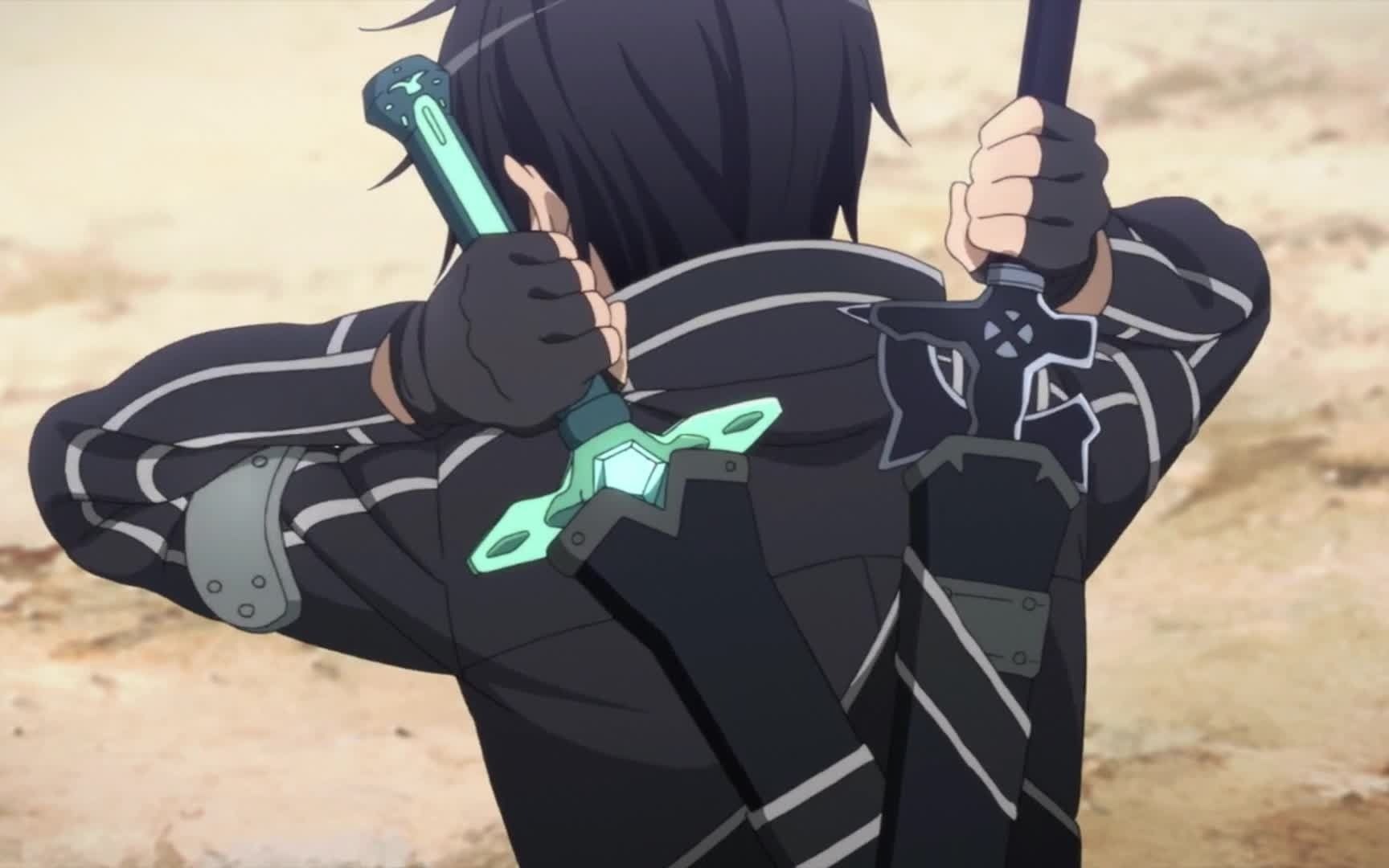 [图]双刀一开，皆是浮沉！全体起立，致敬黑衣剑士kirito！！！