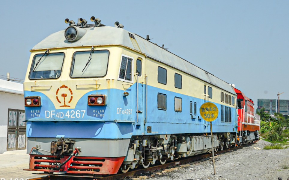 永和路拍东风4d4267牵引接触网检测车