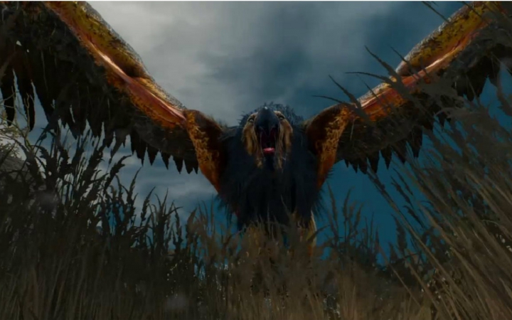 【萌黑水】ps4 巫师3:狂猎 最高难度猎杀狮鹰兽 =戴耳机效果更佳