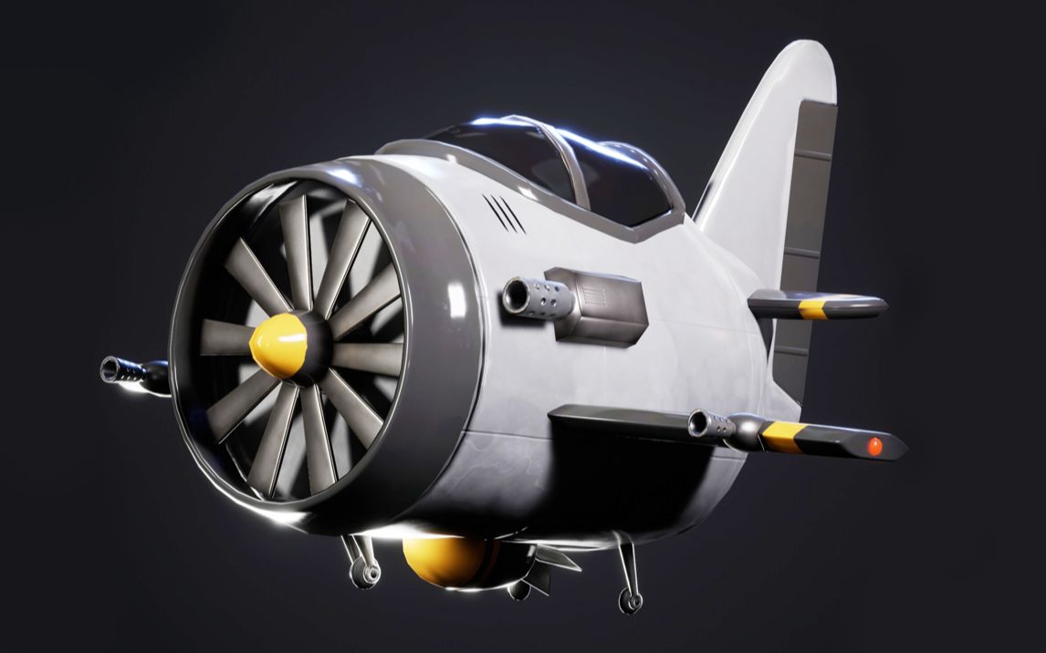 maya建模:从0开始教你做一架科幻战机模型,maya基础案例教学