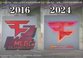 Download Video: FaZe Clan队标印花检视进化史（2016年MLG 哥伦布——2024年哥本哈根）（闪耀、全息、闪亮、金色）