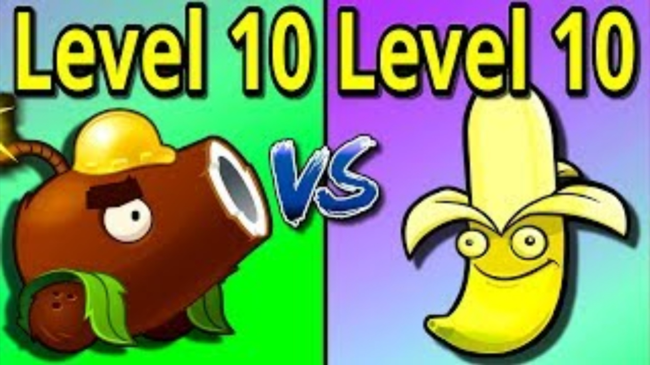 植物大战僵尸:满级椰子加农炮vs满级香蕉投手,哪一个伤害更高