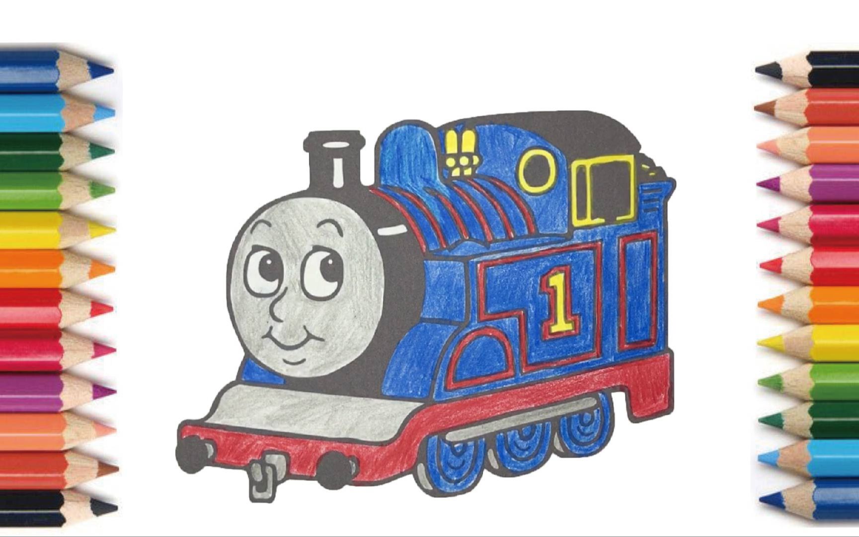 【coloring】thomas 【塗り絵】機関車トーマス 【涂色】托马斯小火车