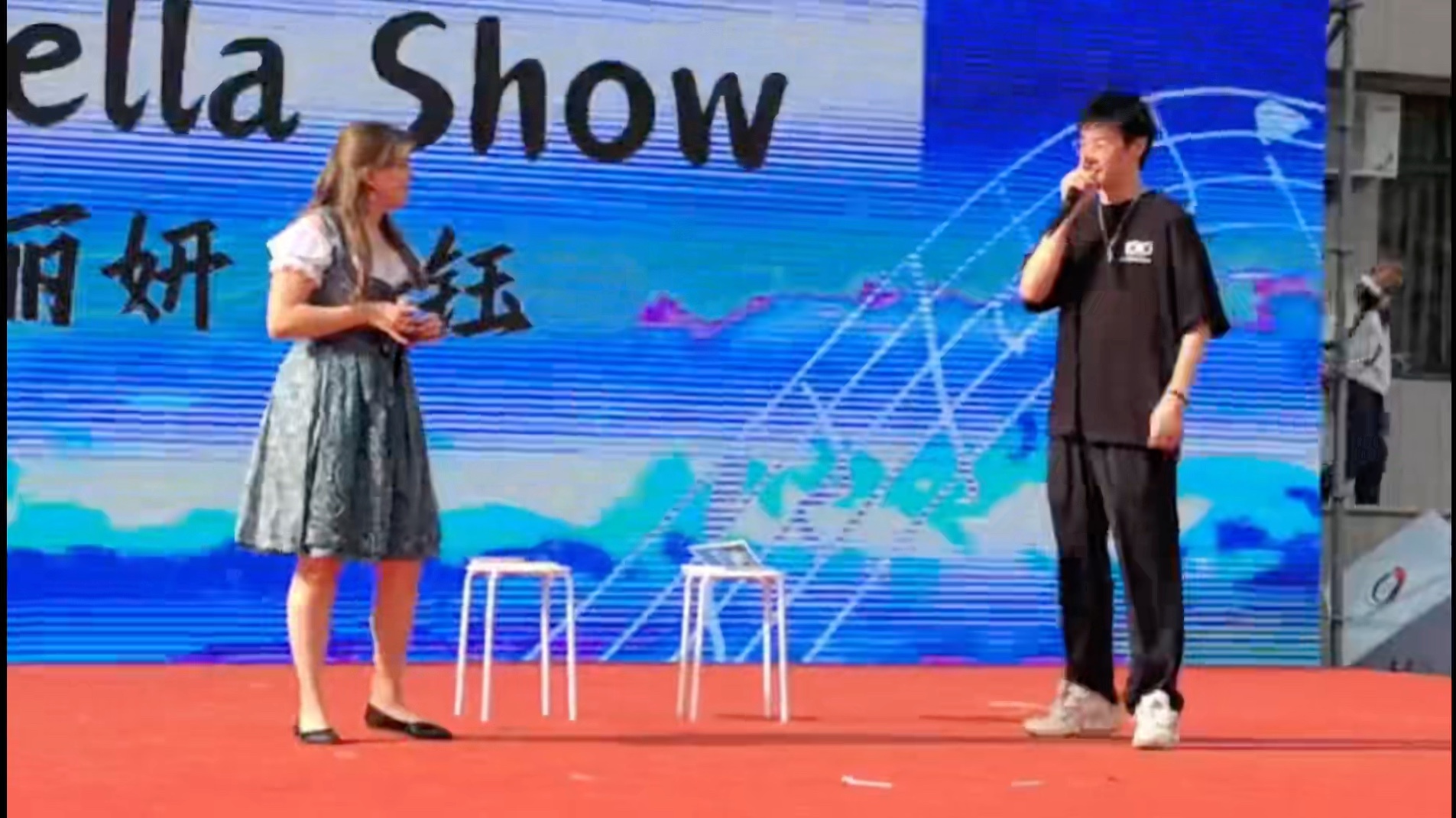 和法国小姐姐的bbox表演