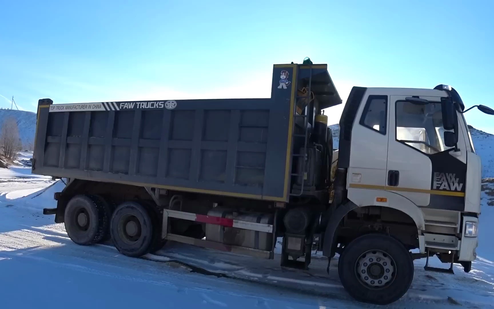 9396俄罗斯解放自卸卡车司机,刚开没几天