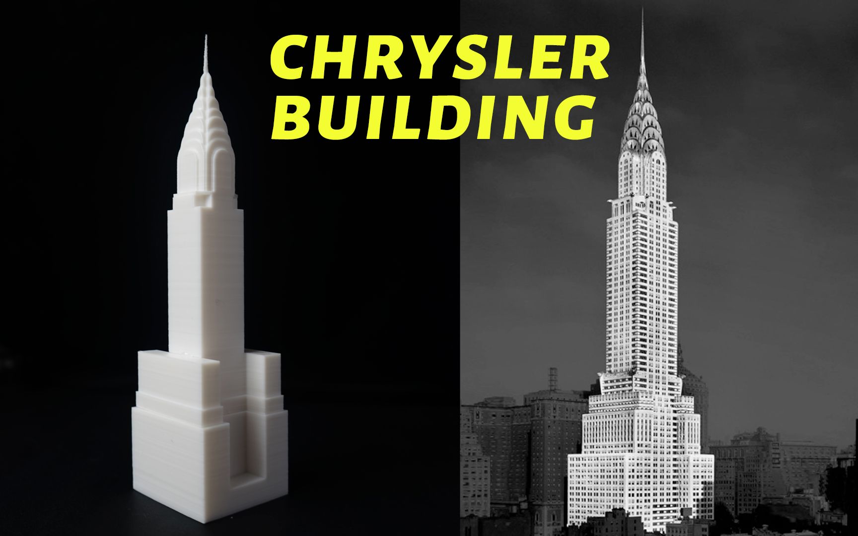 自制克莱斯勒大厦模型 纽约曼哈顿地标 克莱斯勒大厦 Chrysler Building哔哩哔哩bilibili