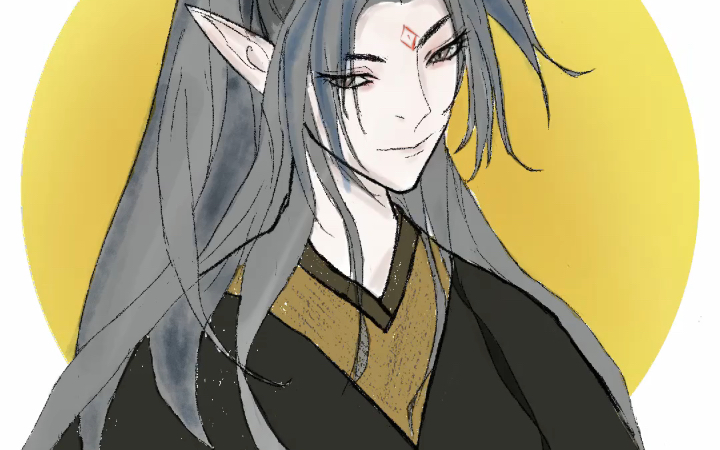 一点点古风帅哥 烙印精灵耳