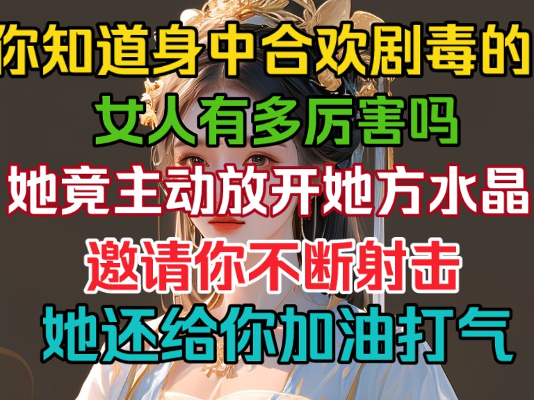 你知道身中合欢毒的女人有多厉害吗?她竟然主动放开水晶,等你进攻!还在边上给你喊加油!那真是一级棒的体验!哔哩哔哩bilibili