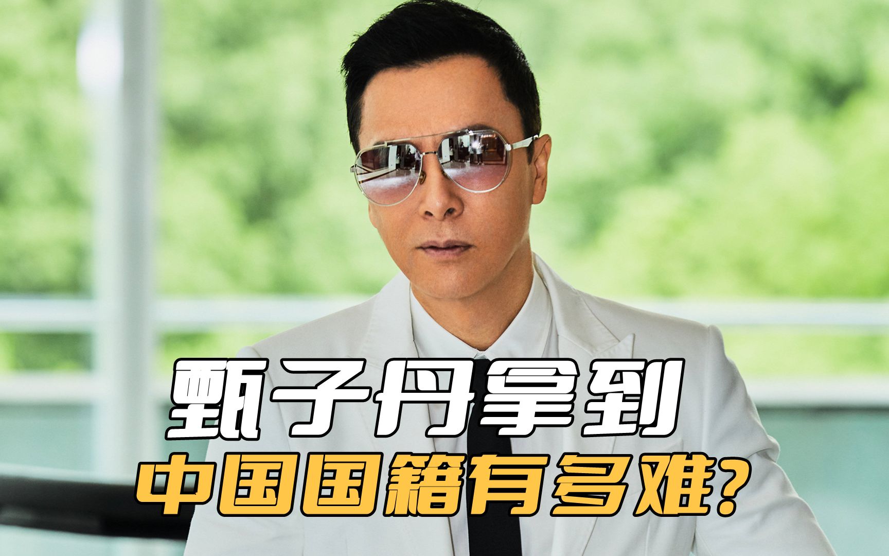 甄子丹拿到中国国籍有多费劲?先放弃美国国籍,我国不承认双国籍