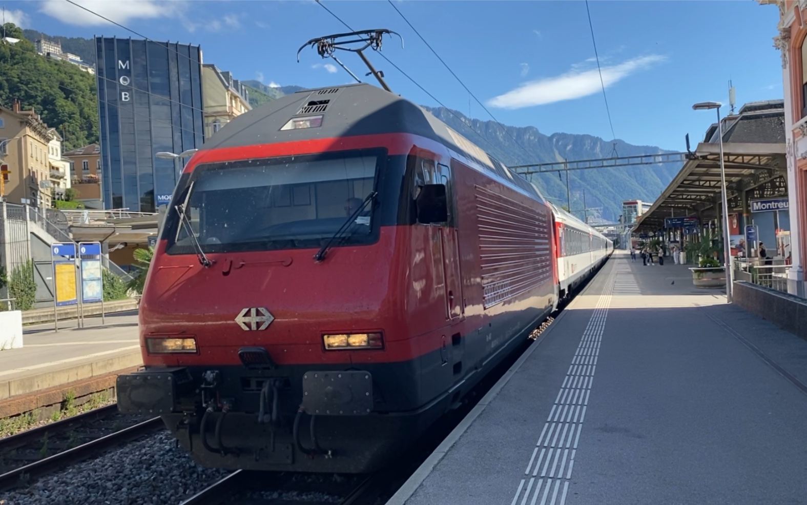 瑞士联邦铁路re460电力机车动集ir90线genève-aéroport日内瓦机场