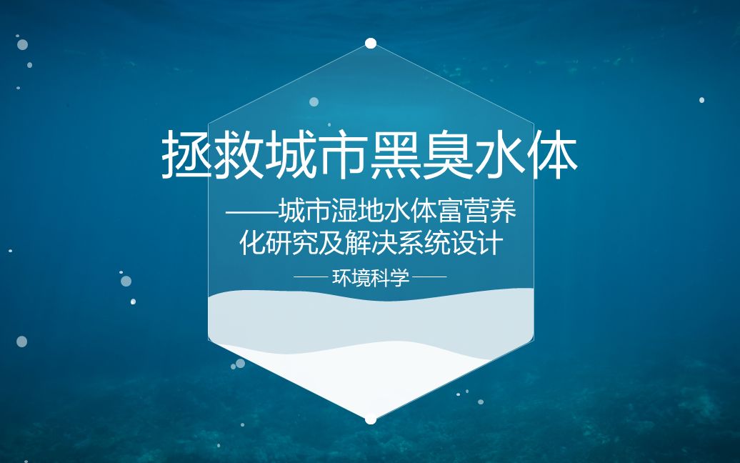 拯救城市黑臭水体城市湿地水体富营养化研究及解决系统设计杭州学军中学Purifier小队哔哩哔哩bilibili