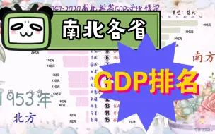 Video herunterladen: 南北各省1949—2020 GDP对比，原来上海一直这么强，辽宁以前也是一霸！