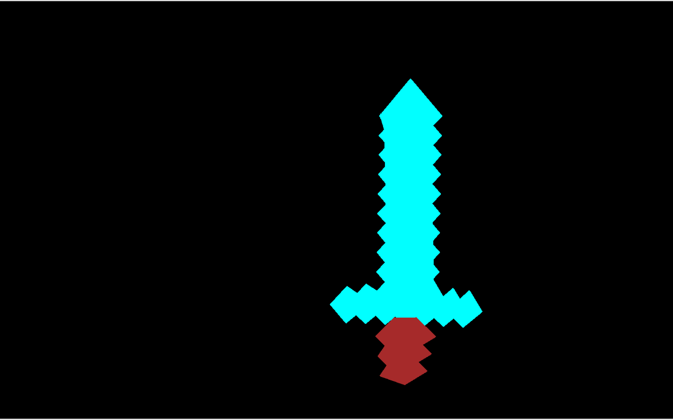 泷一的python编程作品---劣质的钻石剑