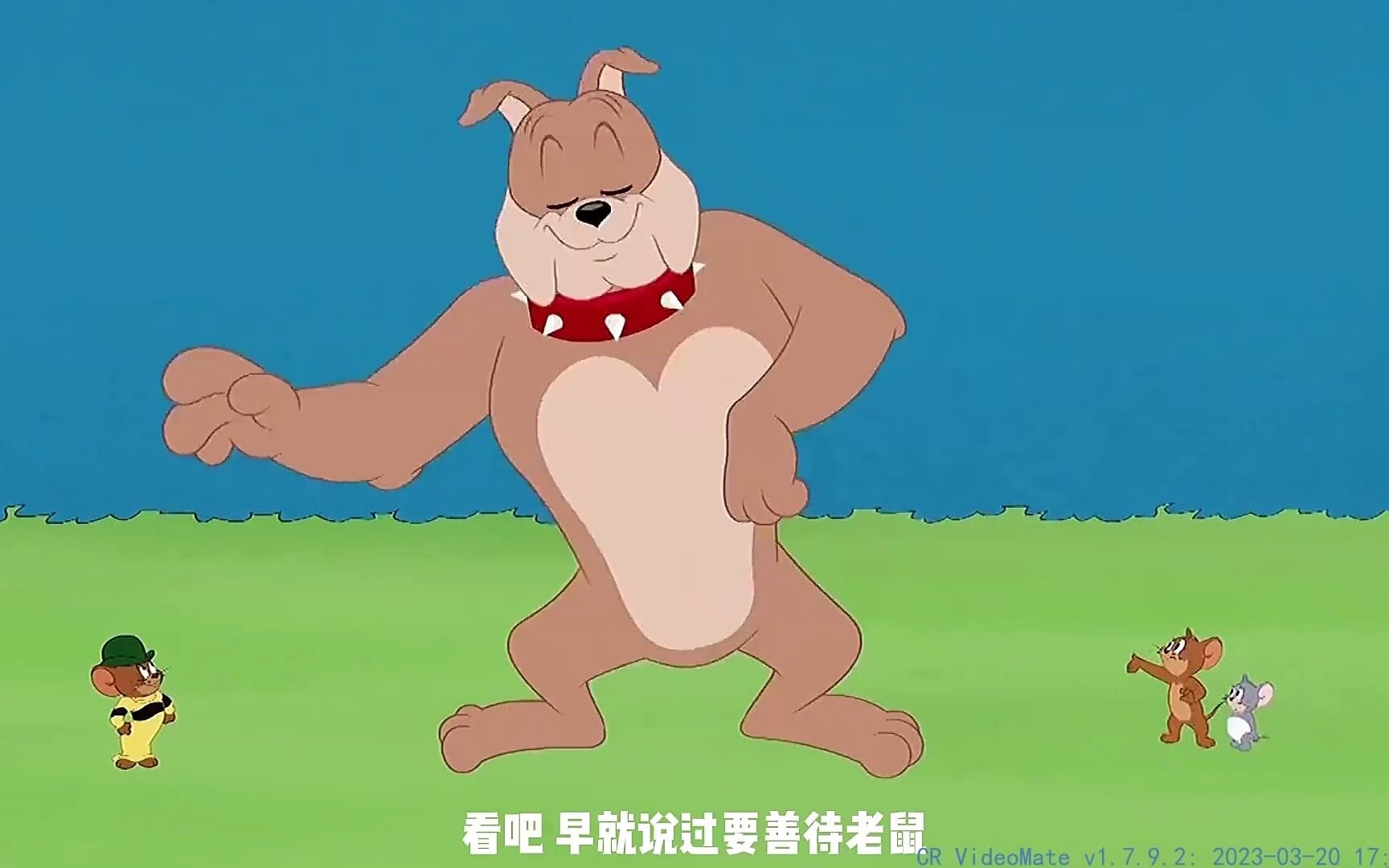 1 猫和老鼠:汤姆被斯派克欺负找了帮手,却不敌大表哥一个指头