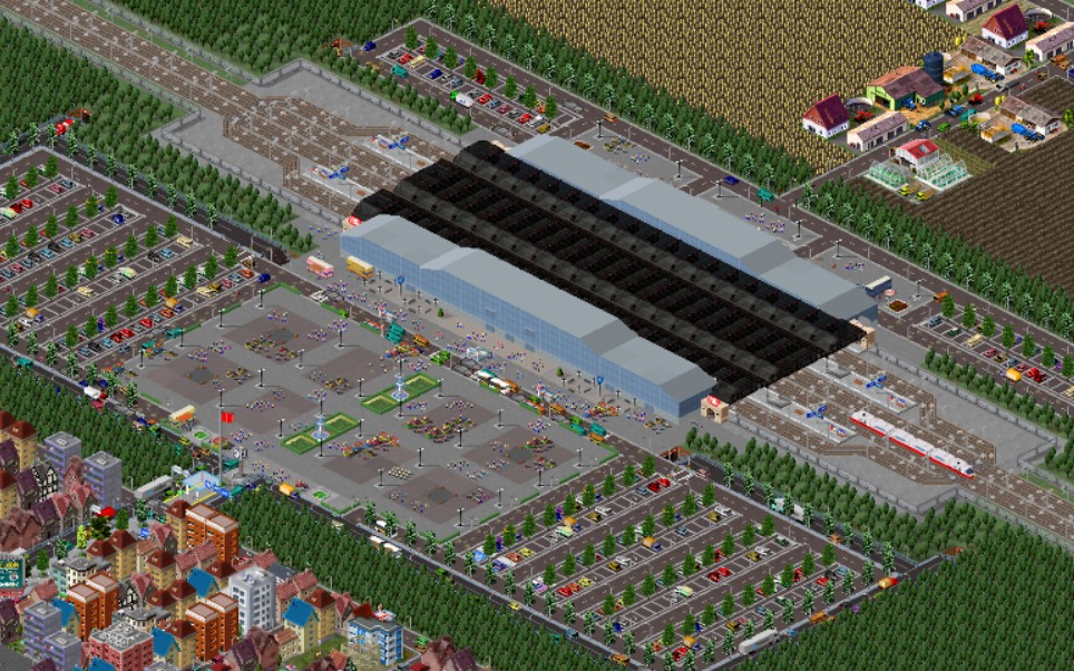 西奥小镇:一个火车站