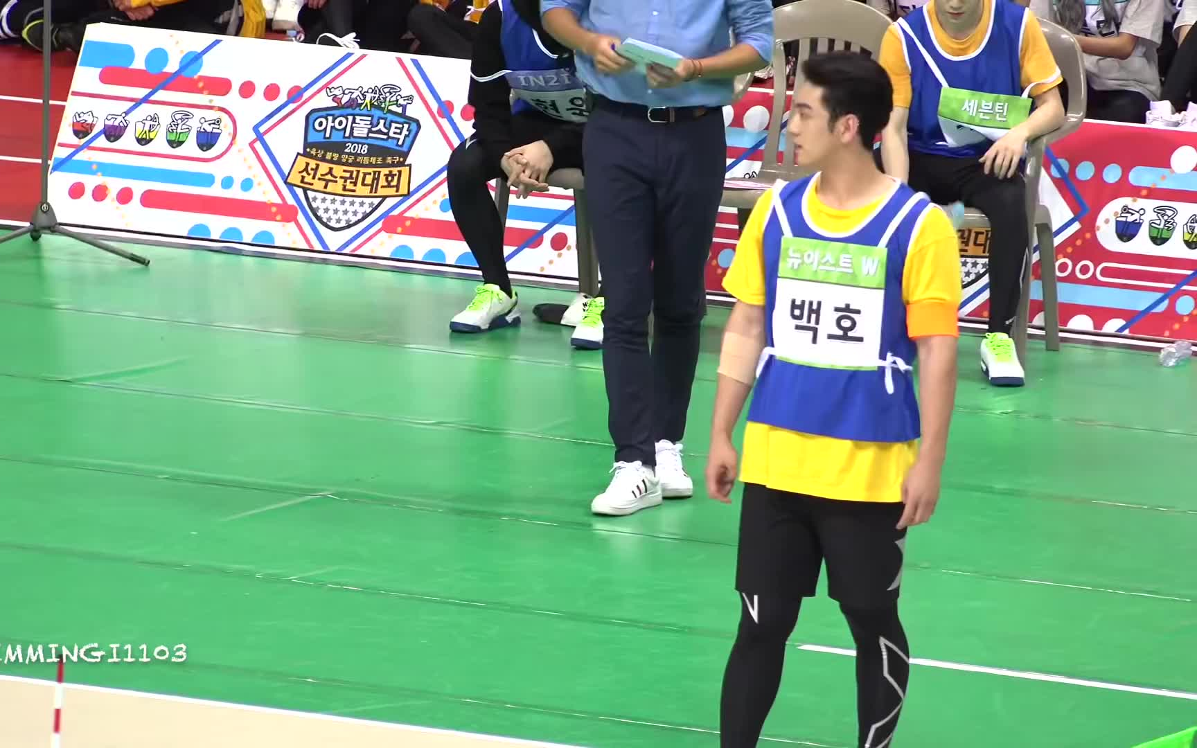 姜东昊白虎180820偶像运动会足球项目focus