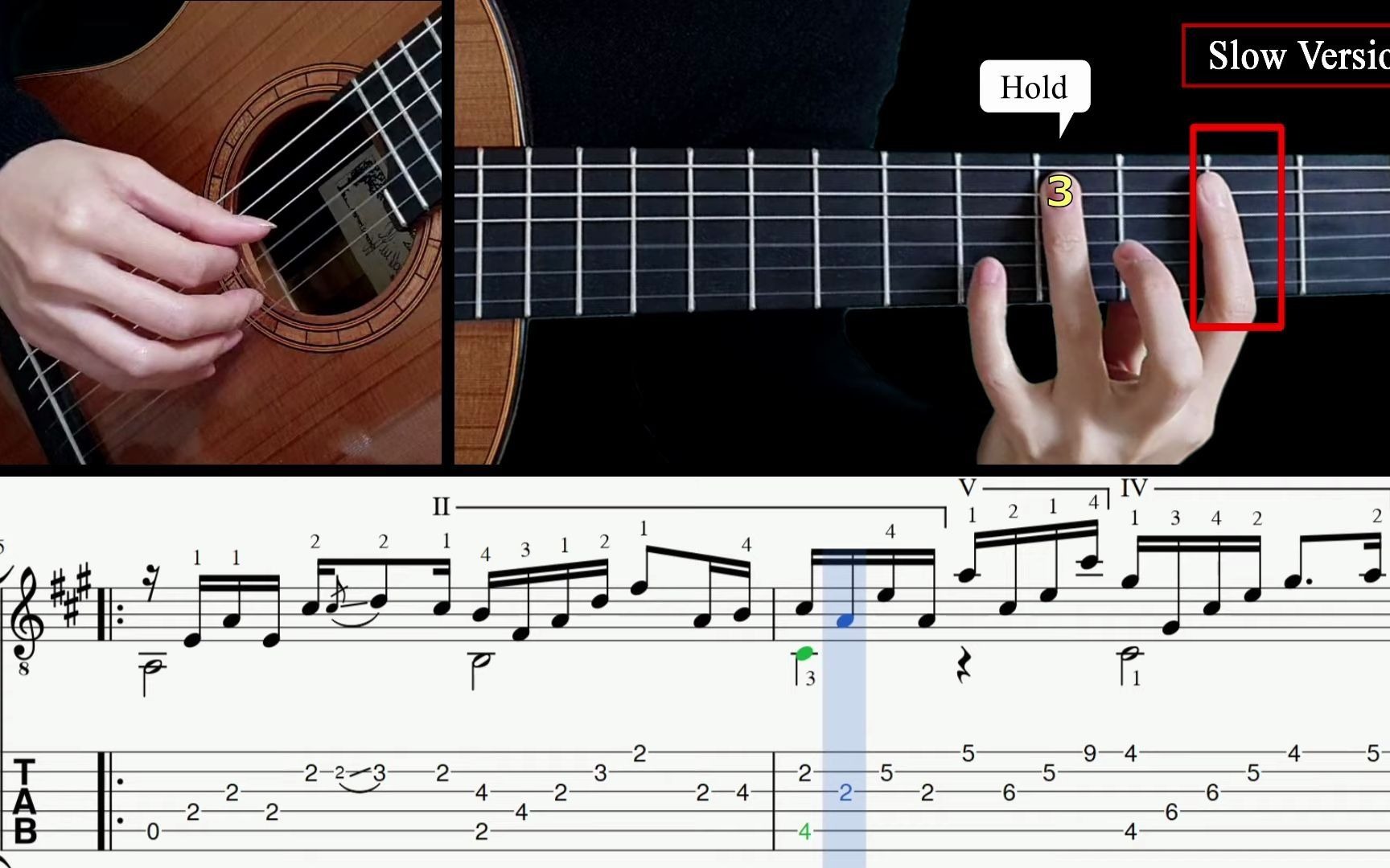 [图]Happy New Year (ABBA) - Fingerstyle Lesson + TAB - 新年快乐吉他教学