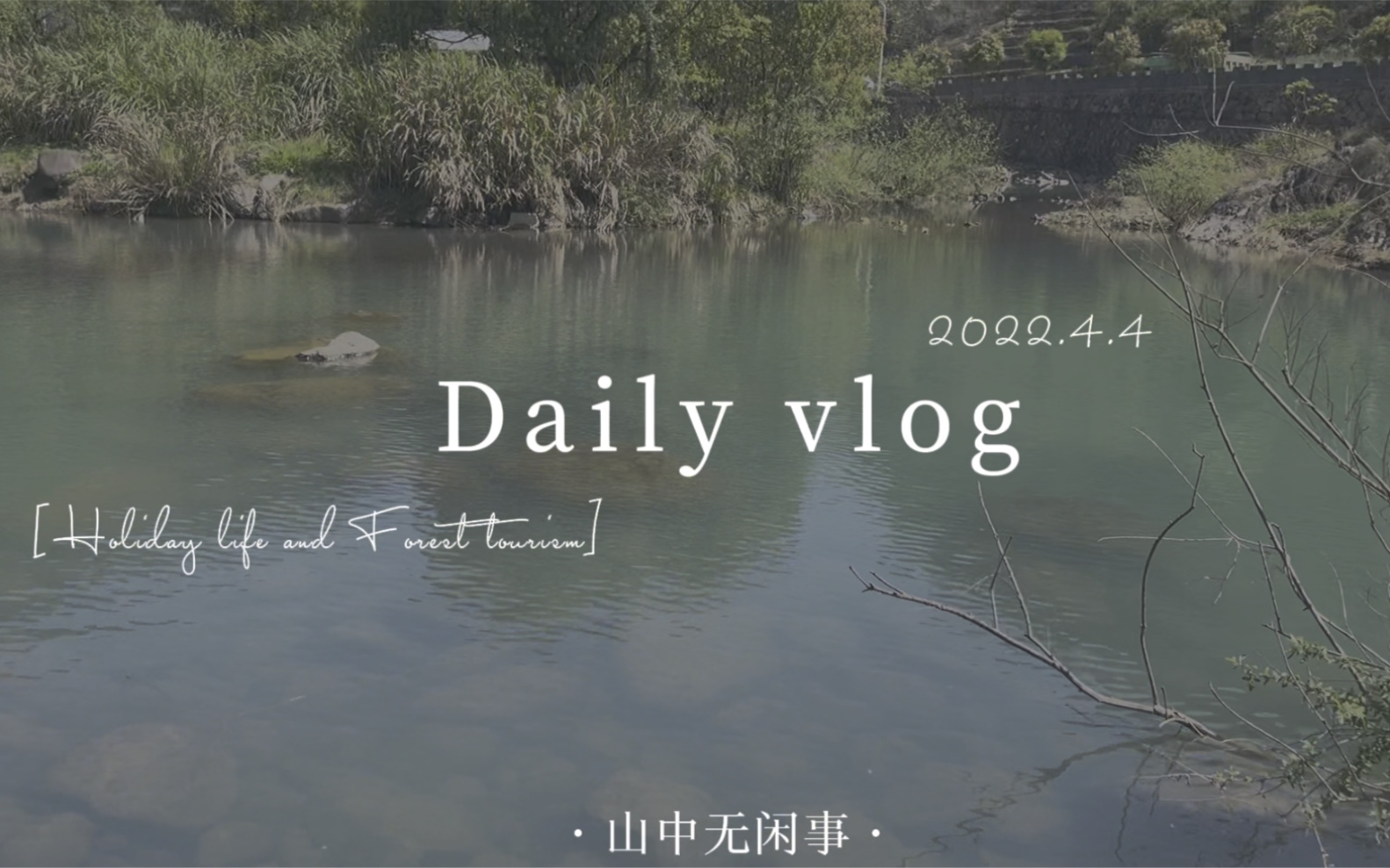 [图]Daily Vlog ｜ 春天的仪式感是摘野菜、治愈系小森林、山中无闲事、绿叶作食、如沐春风