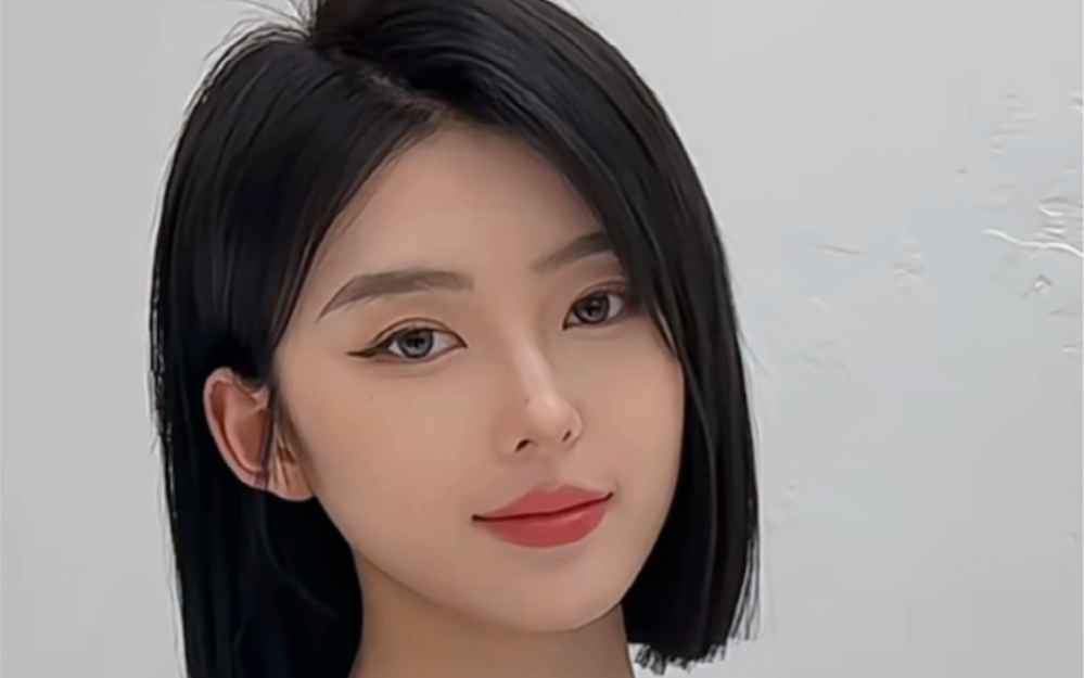 减龄一刀切短发. #保定发型设计尚琪