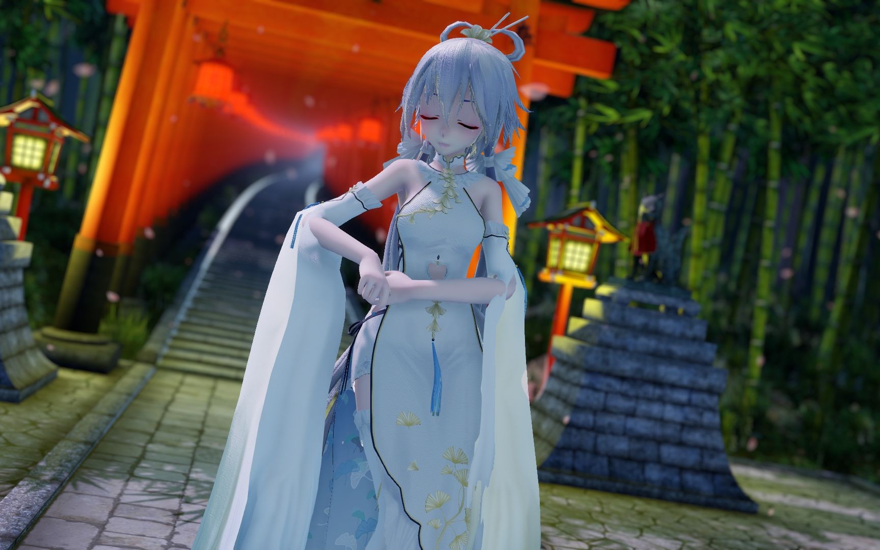 【2k分辨率,电影级画质】古风唯美洛天依-将进酒