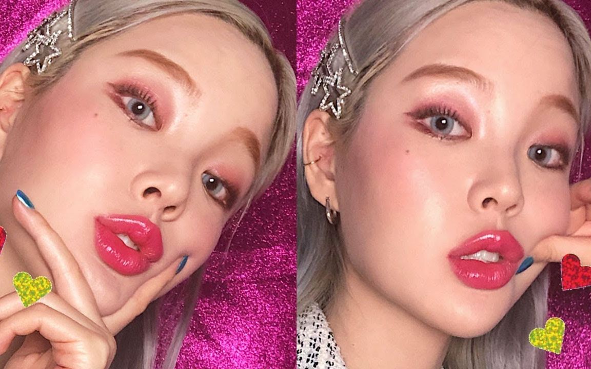 【yoo】光泽感粉色妆容