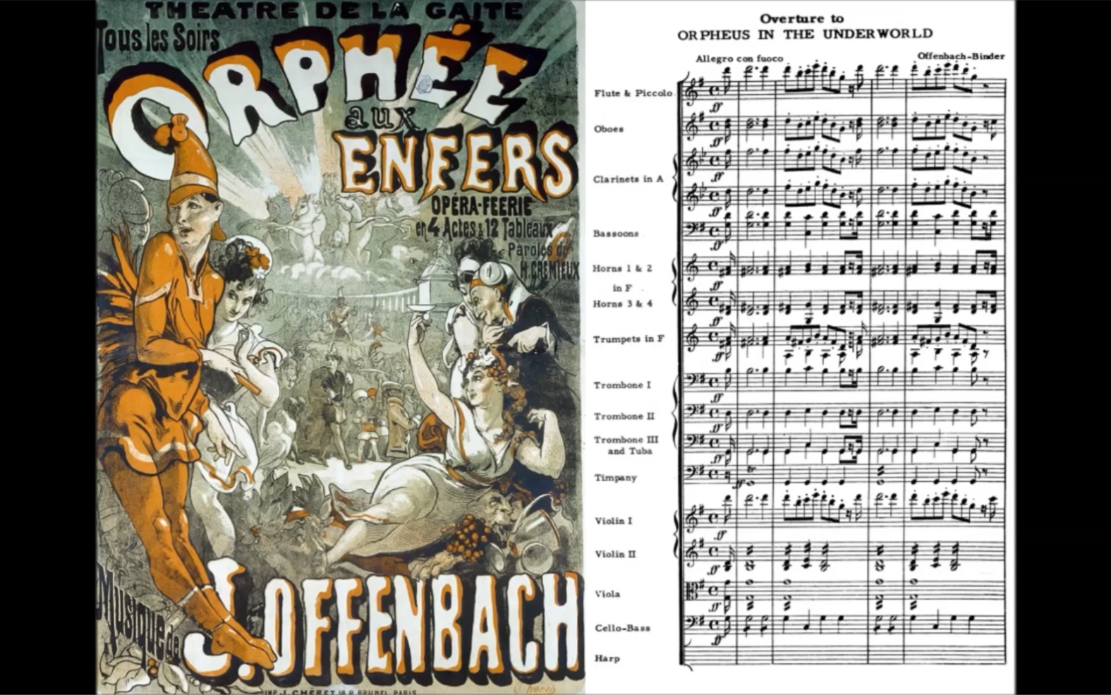 [图]【总谱】奥芬巴赫 Jacques Offenbach - 《地狱中的奥菲欧》序曲 Ouverture "Orphée aux enfers"