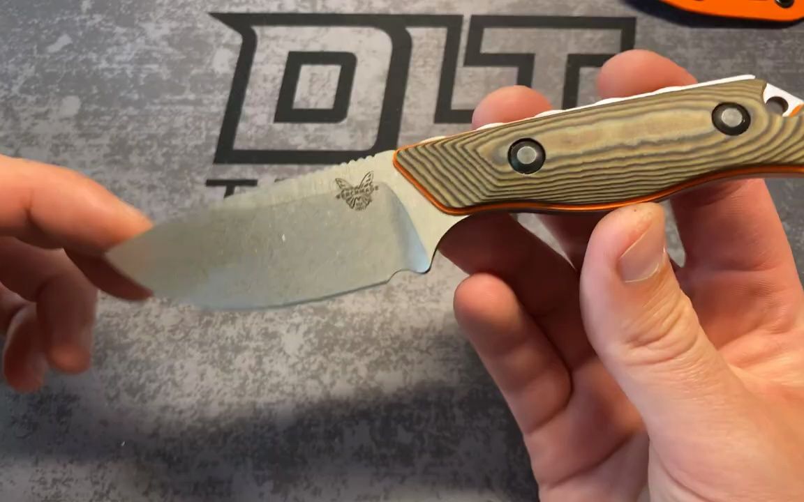 benchmade 美国蝴蝶15017-1 hidden canyon hunter s90v 钢 orange g