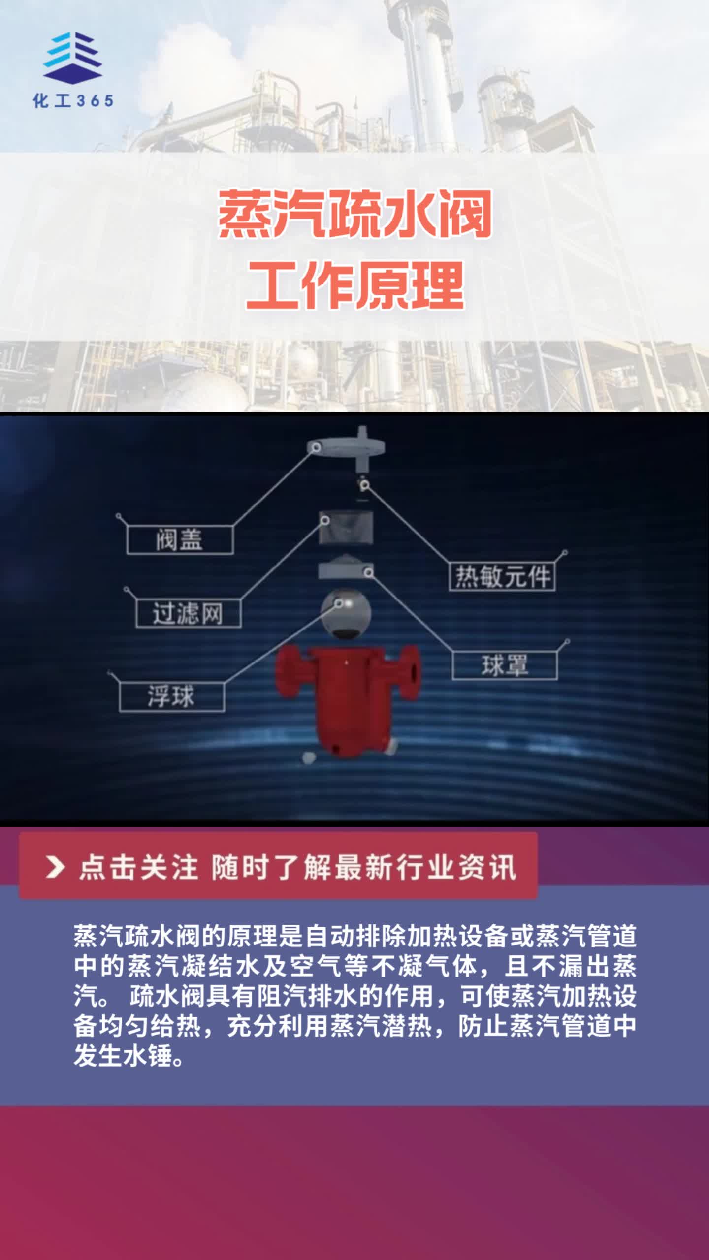 蒸汽疏水阀的工作原理