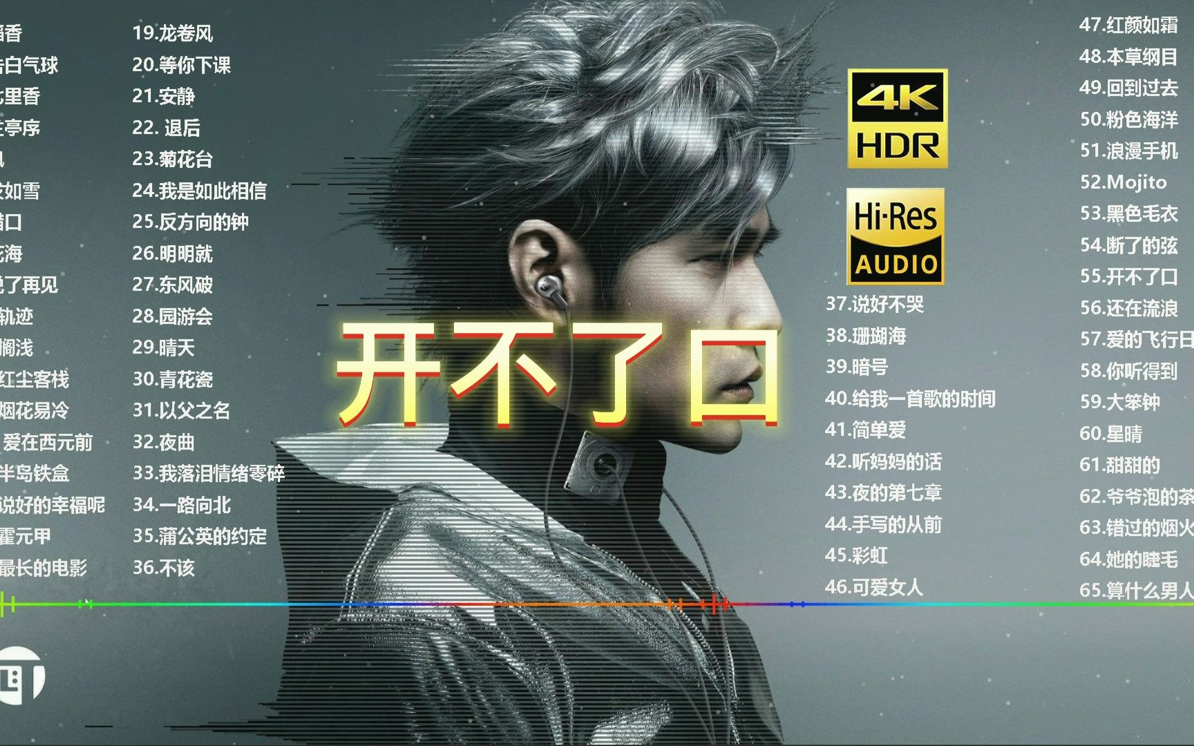 开不了口-周杰伦丨(4k 无损 有歌词)日推歌单好歌推荐歌曲推荐音乐