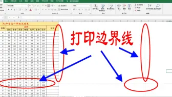 4种方法让Excel打印边界线显示出来，方便我们调整设置打印页面