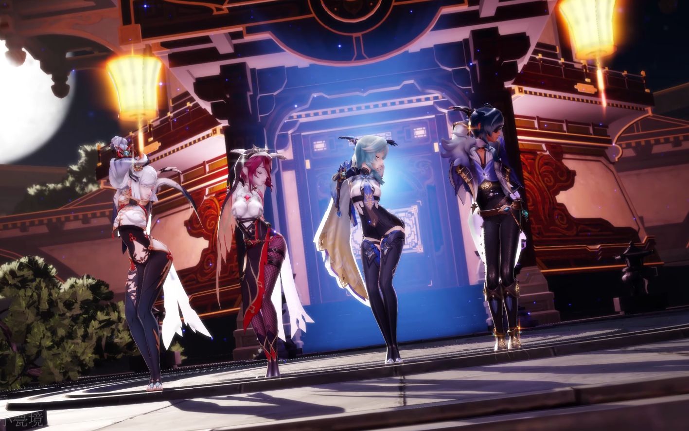 【原神mmd】提瓦特冰系女团,提线木偶stellar - marionette